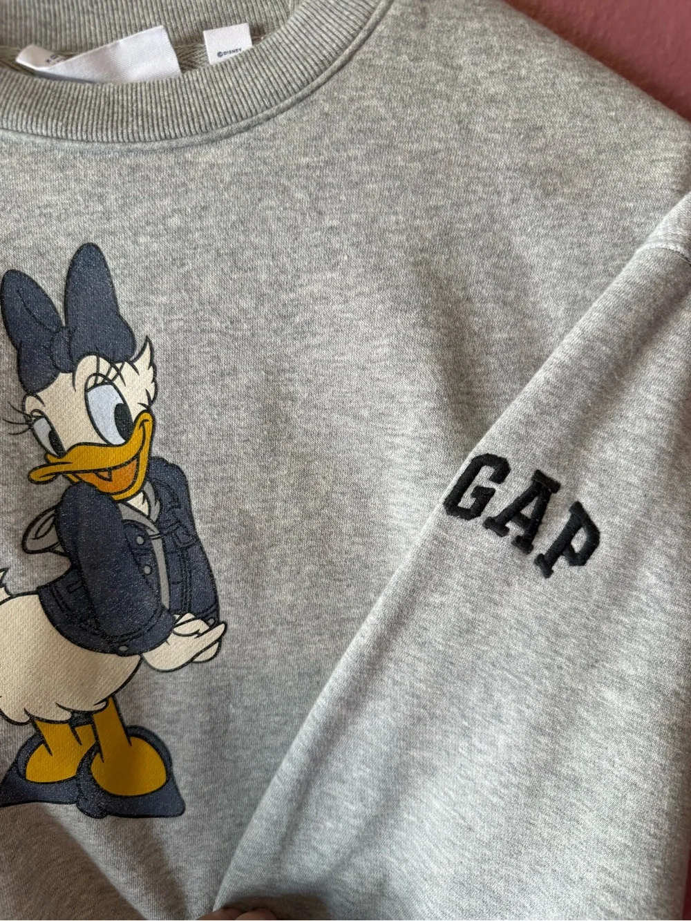 GAP Disney Gray Daisy Duck Graphic Sweatshirt